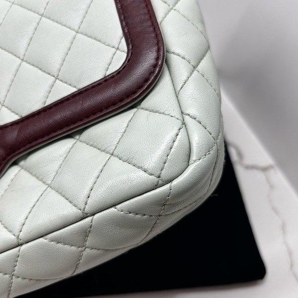 QUILTED LAMBSKIN 2-TONE FLAP BAG - Picture 6 of 16
